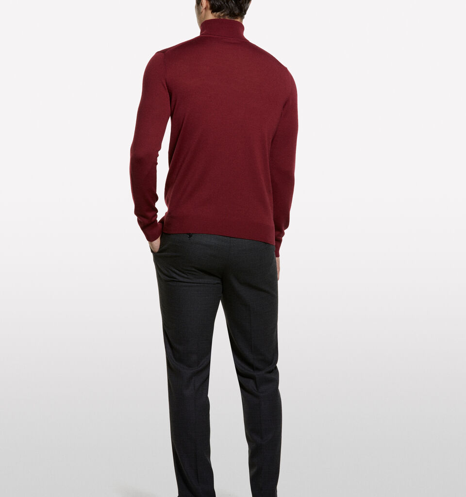 Μπλούζα κόκκινος γρανάτης με ψηλό γιακά - μπλούζες ζιβάγκο ανδρικές - Μπορντω | Sisley image number 2